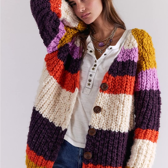 Free People Sweaters - Free People Myles Stripe Cardi
